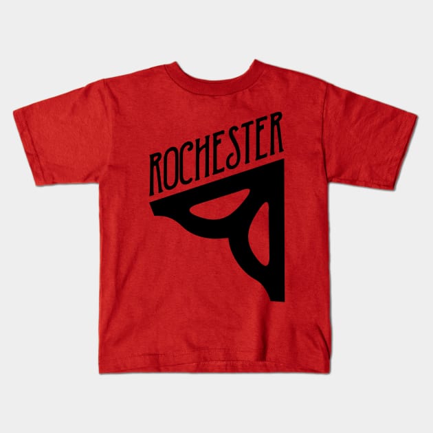 Rochester Flower - single petal Kids T-Shirt by todd_stahl_art